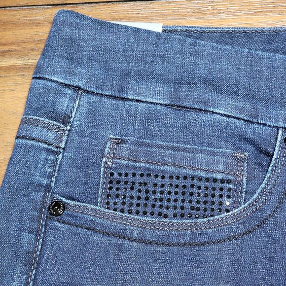 Melissa McCarthy X Seven7 Slim Boot Dark Wash Denim Jeans - Size 24W NWT - Picture 3 of 12